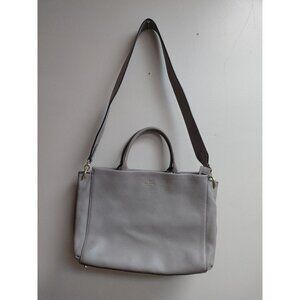 KATE SPADE Atwood Place LARSON Satchel Shoulder Bag Gray Purple